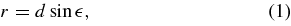 Equation (1)