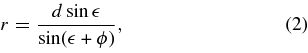 Equation (2)