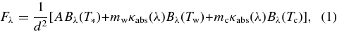Equation (1)