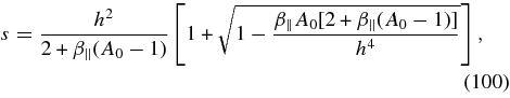 Equation (100)
