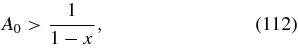 Equation (112)