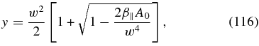 Equation (116)
