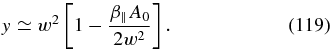 Equation (119)