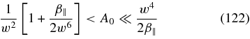 Equation (122)