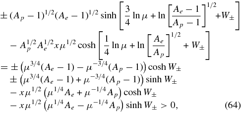Equation (64)