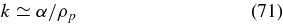 Equation (71)
