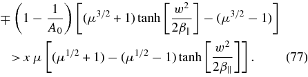Equation (77)