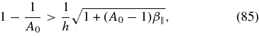 Equation (85)