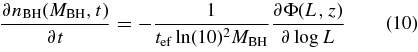 Equation (10)