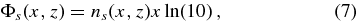 Equation (7)