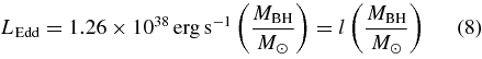 Equation (8)