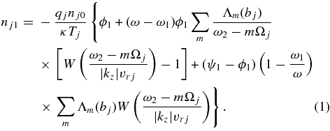 Equation (1)