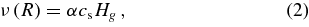 Equation (2)