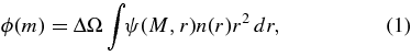 Equation (1)