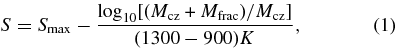Equation (1)