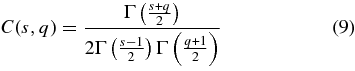 Equation (9)