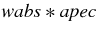 $\it wabs*apec$