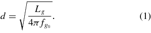 Equation (1)