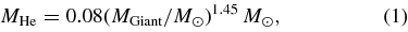 Equation (1)