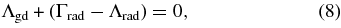 Equation (8)
