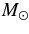 $\thinspace M_\odot$