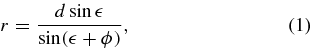 Equation (1)