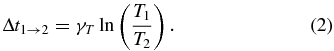Equation (2)