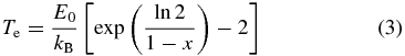 Equation (3)
