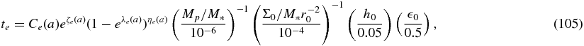 Equation (105)