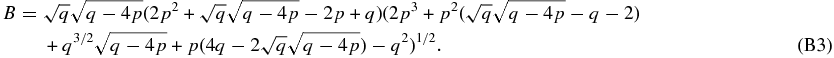 Equation (B3)