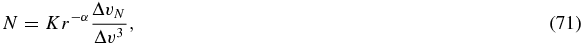 Equation (71)