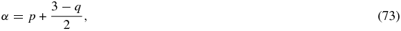 Equation (73)