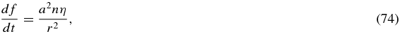 Equation (74)