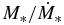 $M_* / \dot{M}_*$
