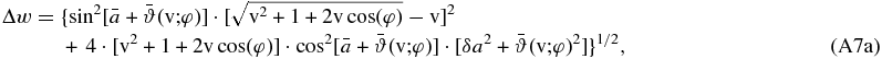 Equation (A7a)