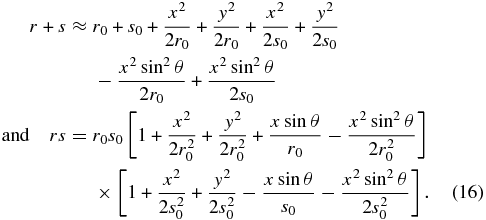 Equation (16)