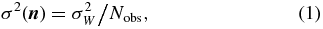 Equation (1)
