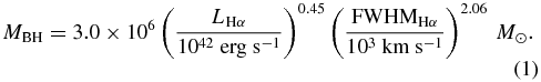 Equation (1)