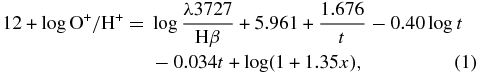 Equation (1)