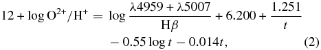 Equation (2)