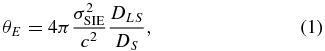 Equation (1)