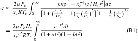 Equation (B1)