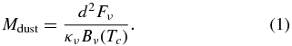 Equation (1)