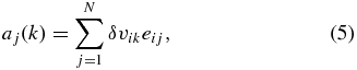 Equation (5)