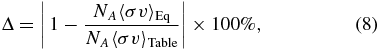 Equation (8)