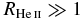 $R_{{\rm He\,\mathsc{ii}}} \gg 1$