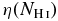 $\eta (N_{{\rm H\,\mathsc{i}}})$