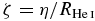$\zeta =\eta /R_{{\rm He\,\mathsc{i}}}$