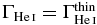 $\Gamma _{{\rm He\,\mathsc{i}}}=\Gamma ^{\rm thin}_{{\rm He\,\mathsc{i}}}$