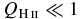 $Q_{{\rm H\,\mathsc{ii}}}\ll 1$